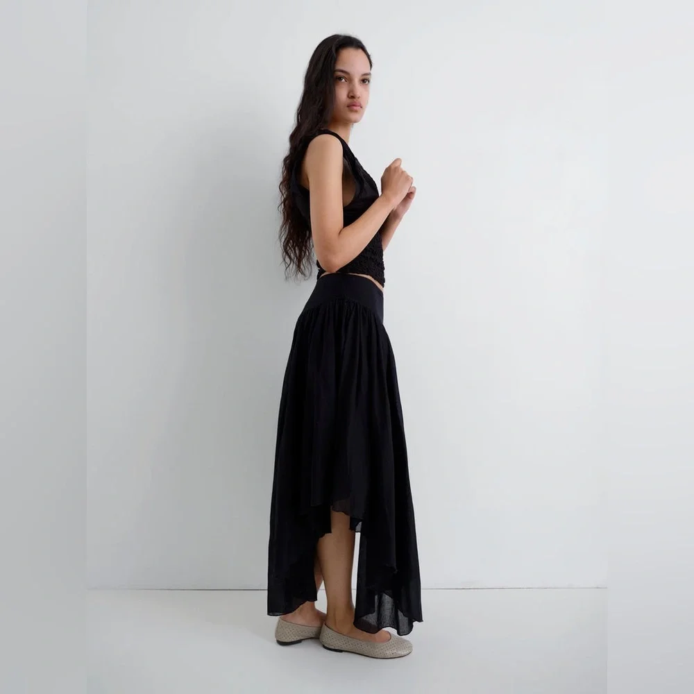 GIMAGUAS Kite Maxi Skirt in Black - Picture 4 of 9